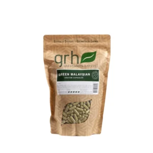 Green Malaysian Kratom Capsules, package of 1,000C